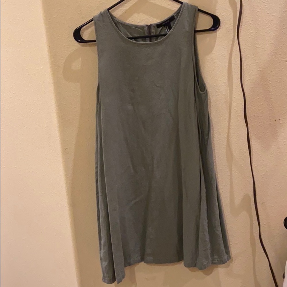 Forever 21 green linen dress